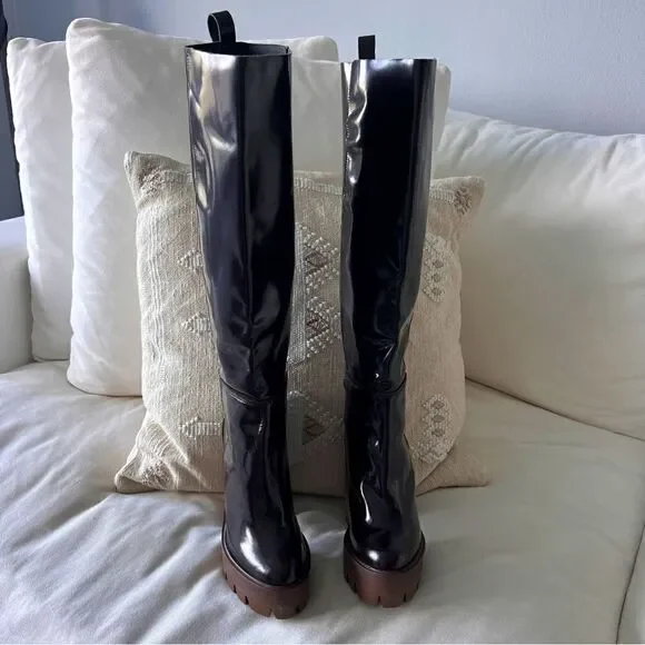 STIÚ Cindy Knee-High Platform Boot Brown Color Size 36. - Picture 2 of 13